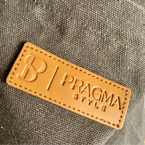 👜 Pragma Style Canvas Tote Crossbody Bag – taupe - Picture 5 of 7